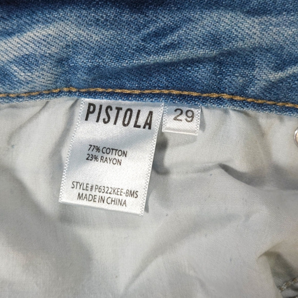 NWT Pistola Cassie Super High Waist Button Fly Straight Leg Jeans Sz. 29x31 - Picture 8 of 14